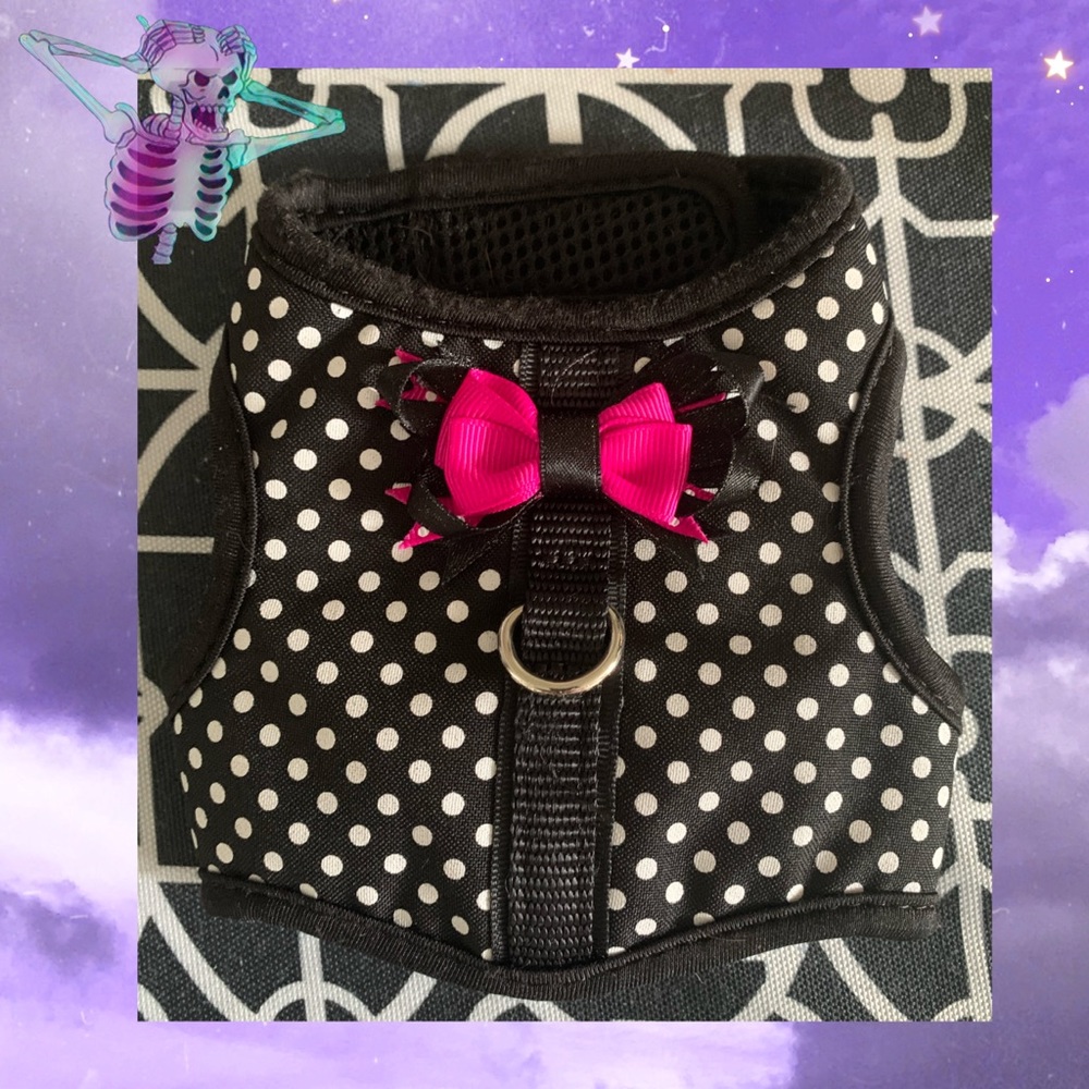 💀 Polka Dot Dog Harness